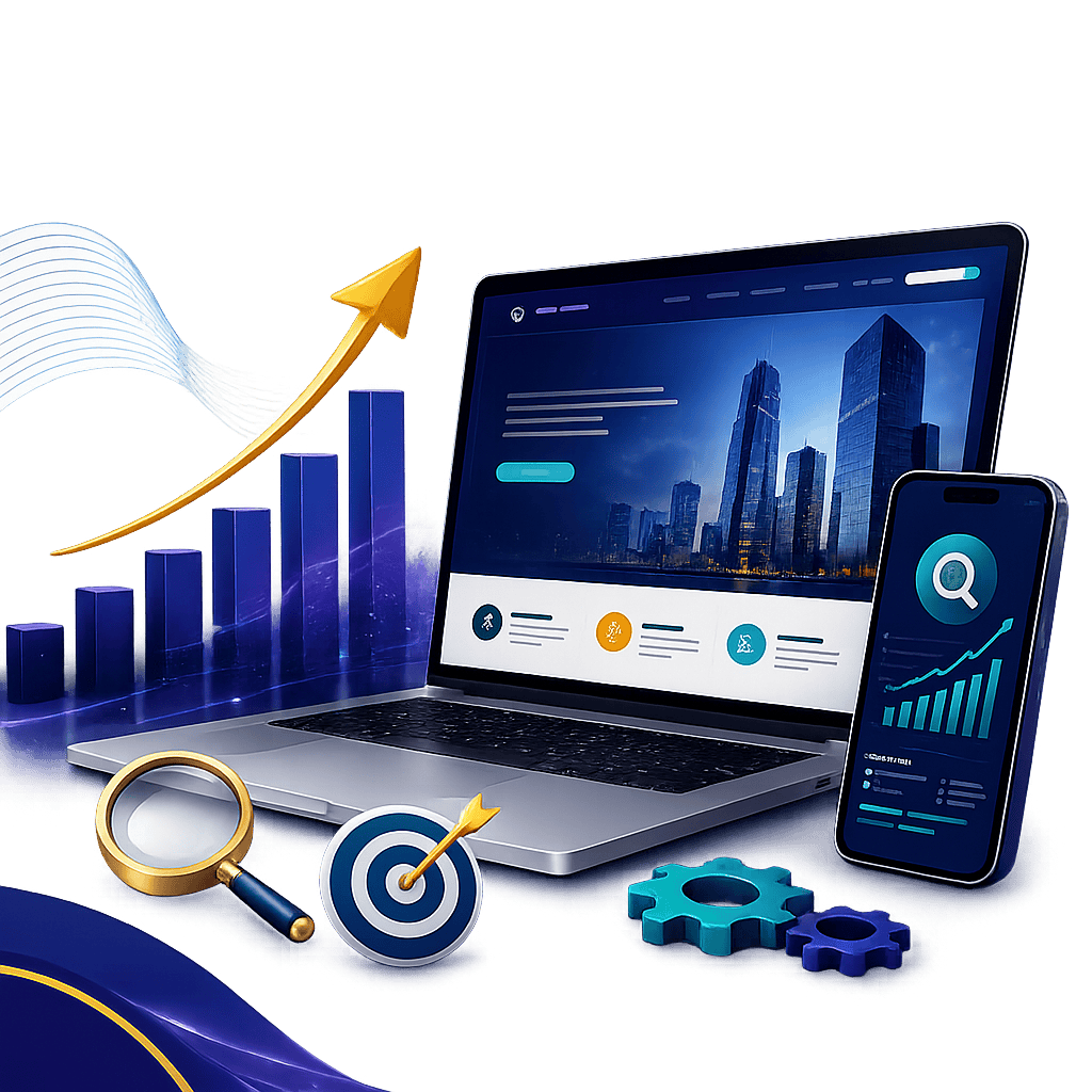 Premium business website design & SEO services that help businesses grow online.