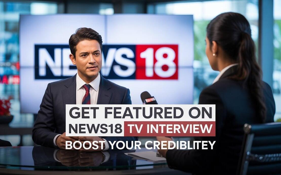 get featured on News18 TV interview