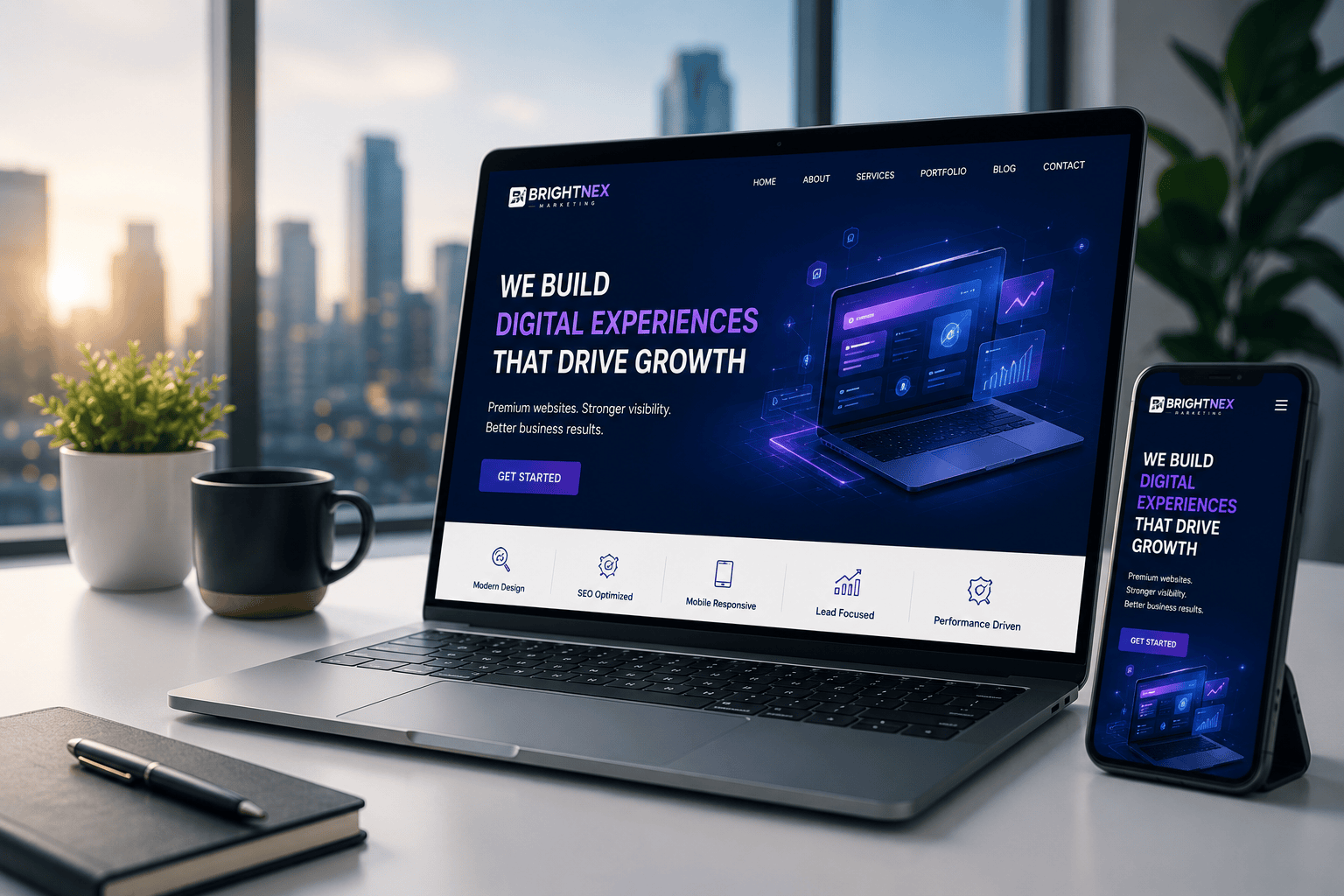 Premium business website design & SEO services that help businesses grow online.